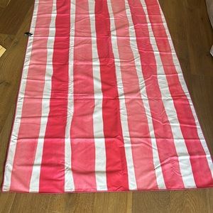 Pink Striped Microfiber Beach Towel - XL